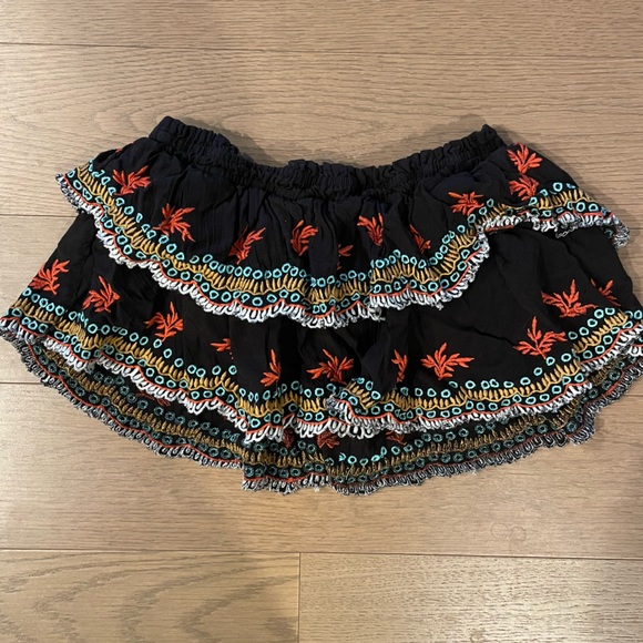 Free People tiered ruffle crop tube top - Picture 2 of 7